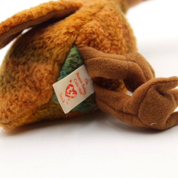 Original Ty Beanie Baby Beak the Kiwi Bird New with Tags Error on Tag Retired - Picture 7 of 8